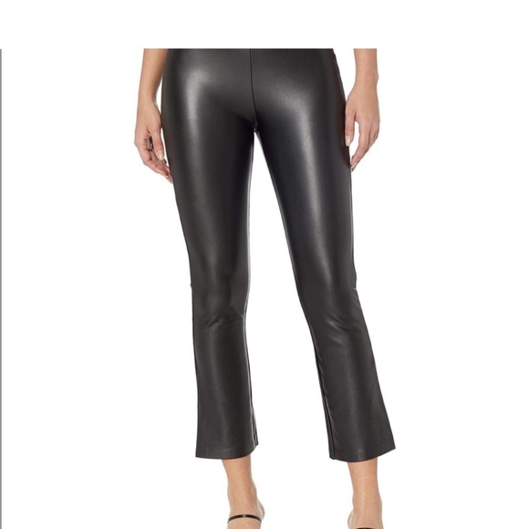 BB Dakota By Steve Madden- On the Wide Side Leather Pants - Picture 1 of 9